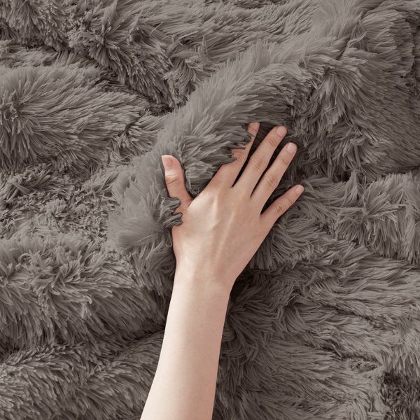 Intelligent Design Malea Shaggy Faux Fur Comforter Set - Image 20