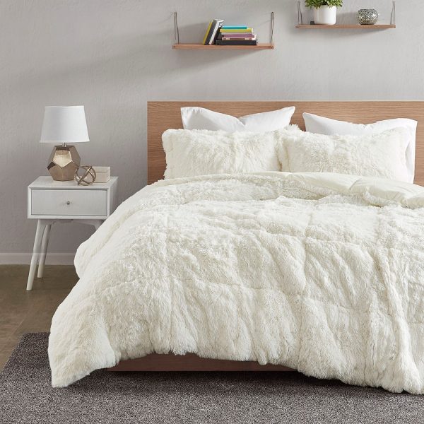 Intelligent Design Malea Shaggy Faux Fur Comforter Set - Image 23