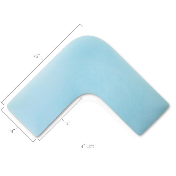 Malouf Z Gel Dough L-Shape Pillow - Image 4