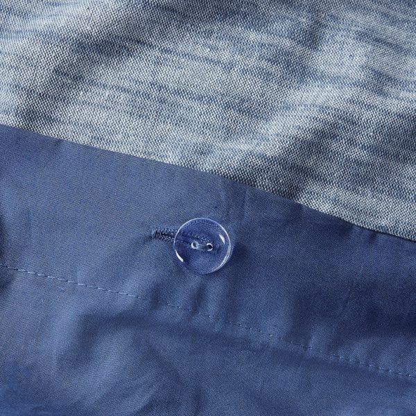 Clean Spaces Dover 3 Piece Organic Cotton Duvet Cover Set - Image 11