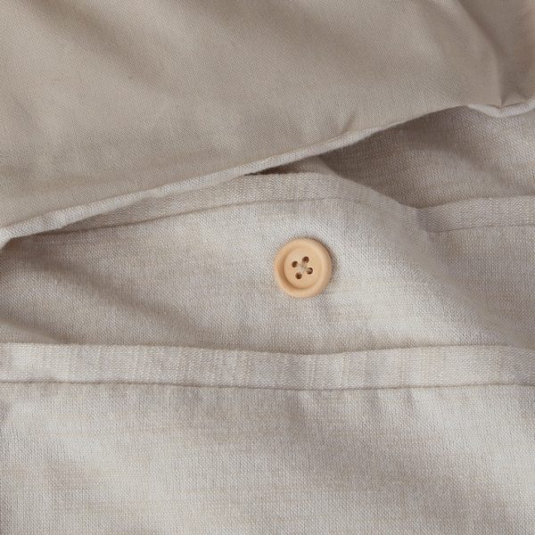 Clean Spaces Dover 3 Piece Organic Cotton Duvet Cover Set - Image 15