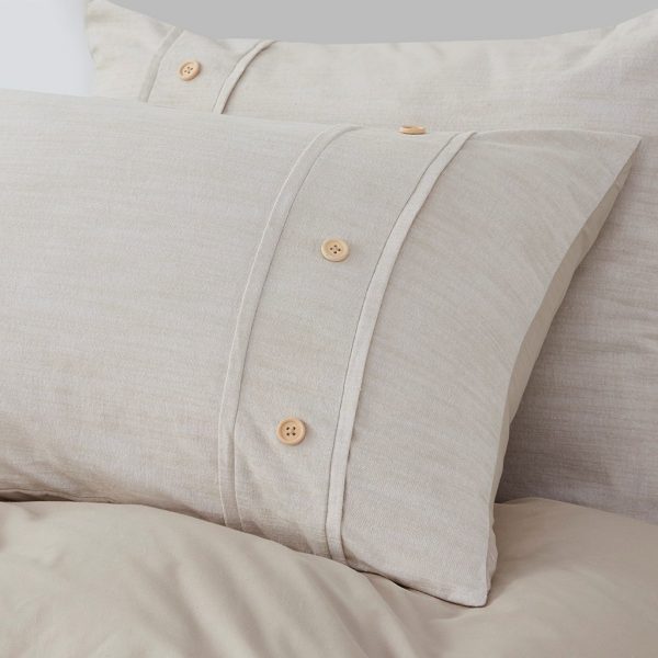 Clean Spaces Dover 3 Piece Organic Cotton Duvet Cover Set - Image 16