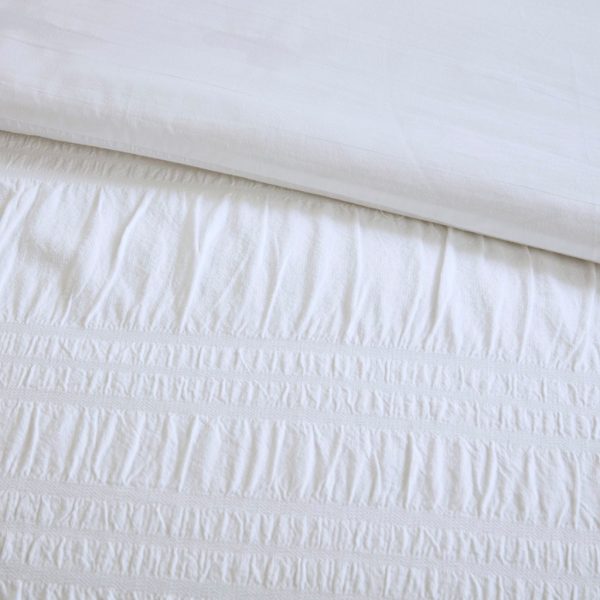 Madison Park Nicolette 4 Piece Cotton Seersucker Duvet Cover Set - Image 4