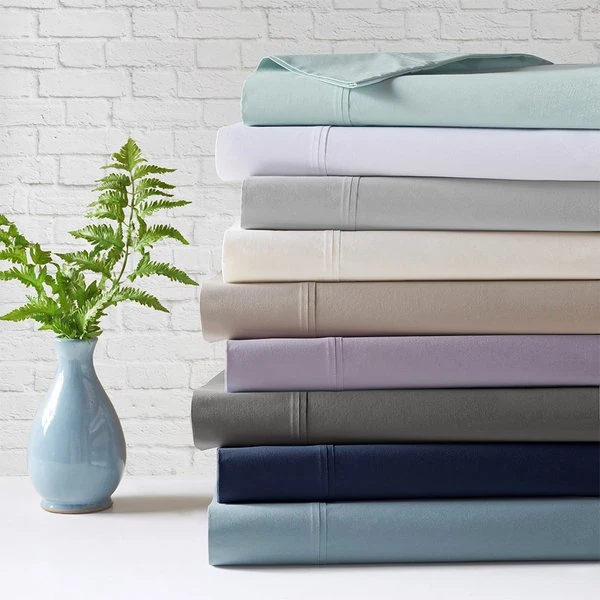 Madison Park Peached Percale Cotton Sheet Set