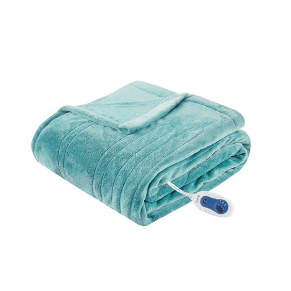 Beautyrest Microlight Luxury Heated Plush Throw - Image 5