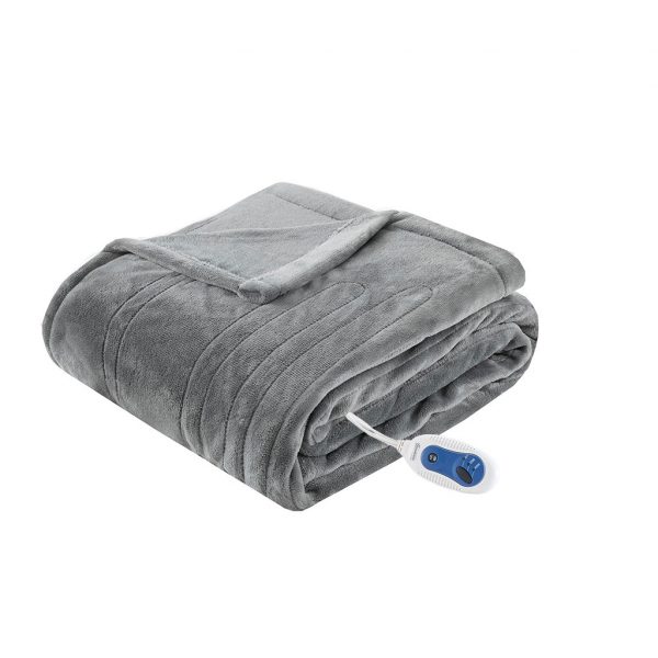 Beautyrest Microlight Luxury Heated Plush Throw - Image 8