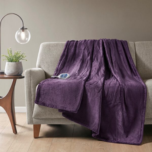 Beautyrest Microlight Luxury Heated Plush Throw - Image 19