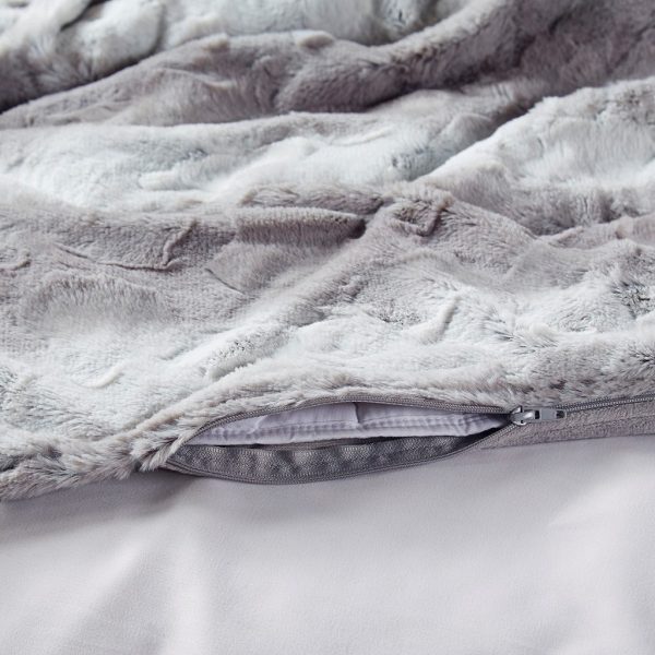 Beautyrest Zuri Weighted Faux Fur Blanket - Image 4