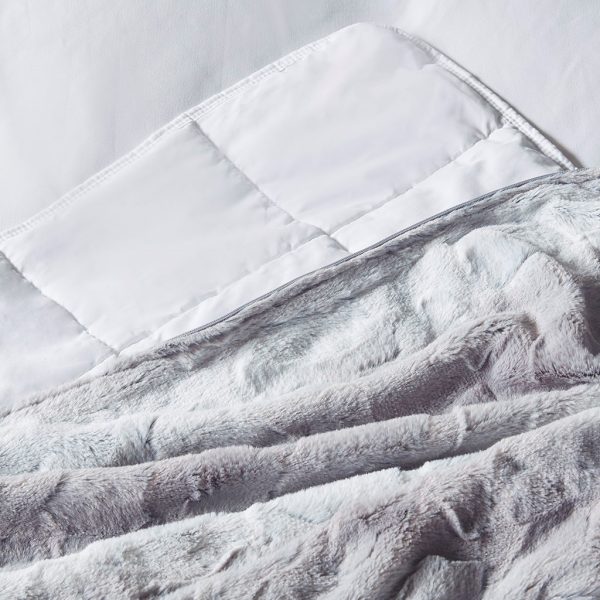 Beautyrest Zuri Weighted Faux Fur Blanket - Image 6