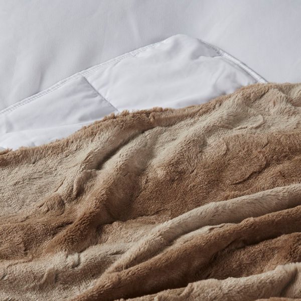 Beautyrest Zuri Weighted Faux Fur Blanket - Image 18
