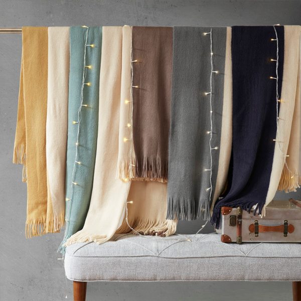 INK+IVY Stockholm Color Block Faux Cashmere Throw - Image 2