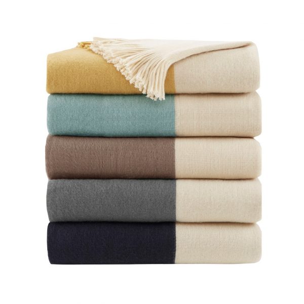 INK+IVY Stockholm Color Block Faux Cashmere Throw - Image 3