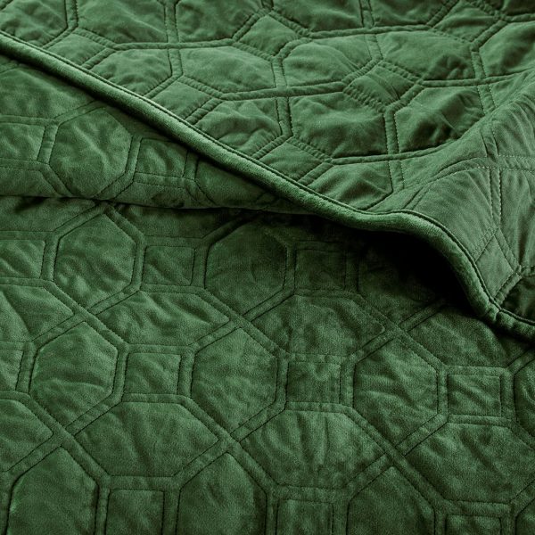 Madison Park Harper Faux Velvet Reversible 3PC Coverlet Set - Image 4