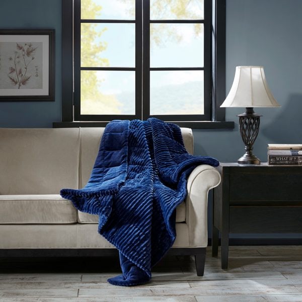Premier Comfort Parker Corduroy Plush Down Alternative Throw - Image 9