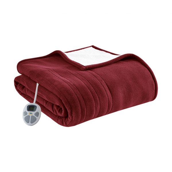 Serta Fleece to Sherpa Heated Blanket - Image 9