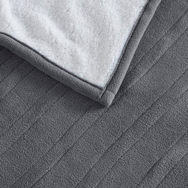 Serta Fleece to Sherpa Heated Blanket - Image 12