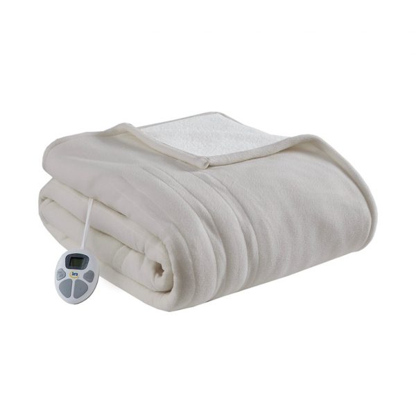 Serta Fleece to Sherpa Heated Blanket - Image 17