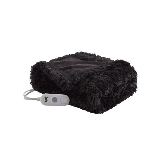 Serta Malea Shaggy Faux Fur Heated Throw - Image 4