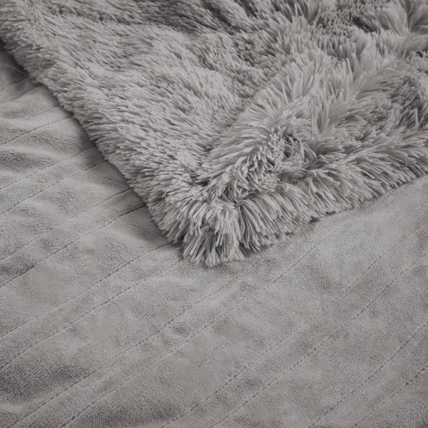 Serta Malea Shaggy Faux Fur Heated Throw - Image 11