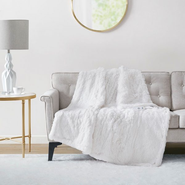 Serta Malea Shaggy Faux Fur Heated Throw - Image 12