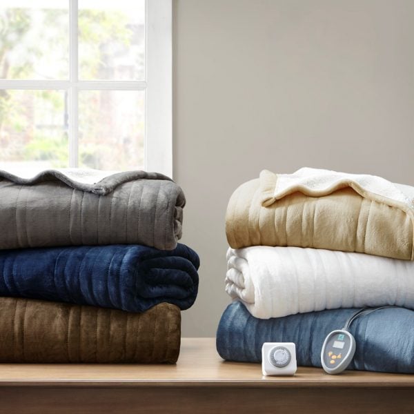 True North Ultra Soft Plush to Berber Heated Blanket