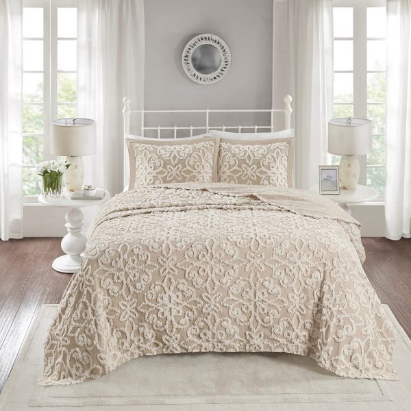 Madison Park Sabrina 3PC Tufted Cotton Chenille Bedspread Set - Image 2