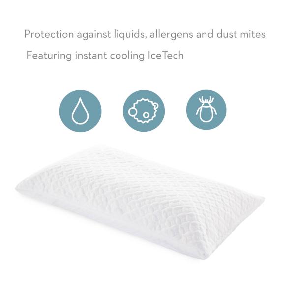 Malouf Sleep Tite ICE TECH Pillow Protector Set - Image 5