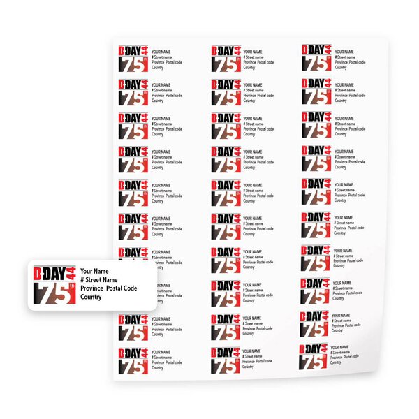 D-Day 75th Anniversary Mailing Labels (V.2) - Image 2