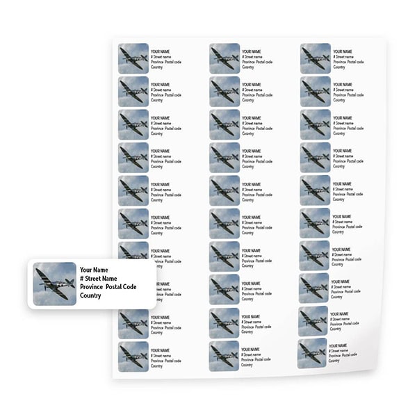 Warbirds Mailing Labels—Spitfire - Image 3