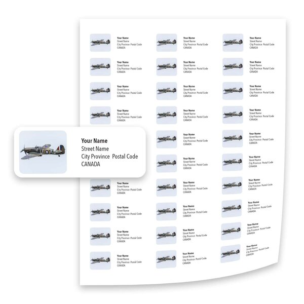 Warbirds Mailing Labels—Hurricane - Image 2