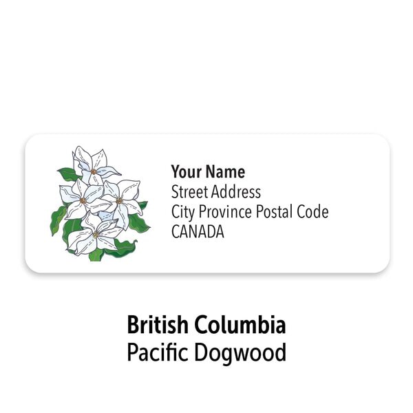 Canadian Floral Emblems Personalized Mailing Labels - Image 7