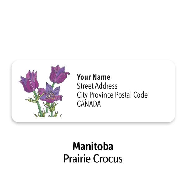 Canadian Floral Emblems Personalized Mailing Labels - Image 9