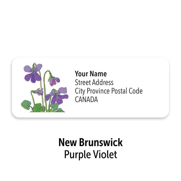 Canadian Floral Emblems Personalized Mailing Labels - Image 14