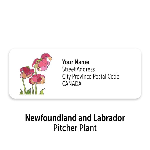 Canadian Floral Emblems Personalized Mailing Labels - Image 8
