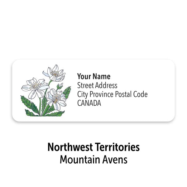 Canadian Floral Emblems Personalized Mailing Labels - Image 13