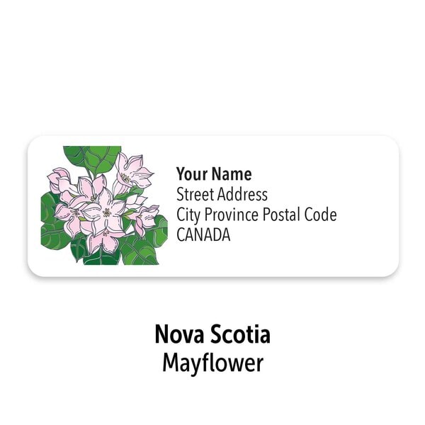 Canadian Floral Emblems Personalized Mailing Labels - Image 11