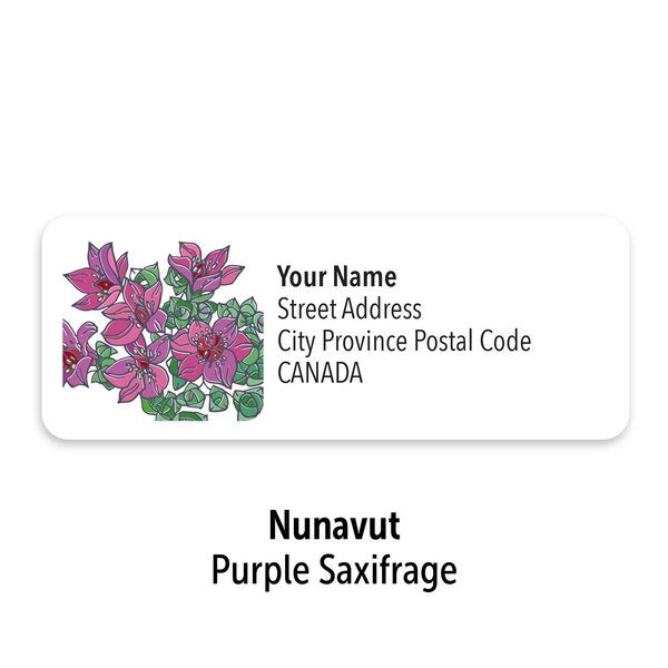 Canadian Floral Emblems Personalized Mailing Labels - Image 10