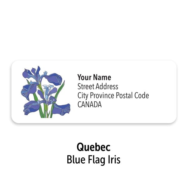 Canadian Floral Emblems Personalized Mailing Labels - Image 4