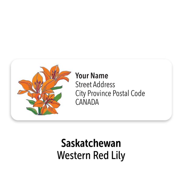 Canadian Floral Emblems Personalized Mailing Labels - Image 3