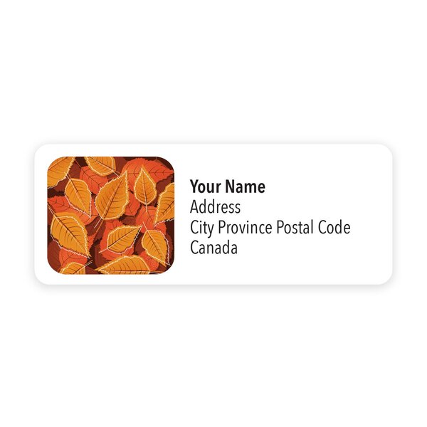 Personalized Canadian Autumn Mailing Labels - Image 4