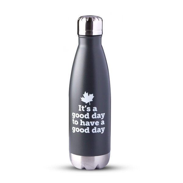 Stainless Steel Water Bottle—It’s a good day to have a good day