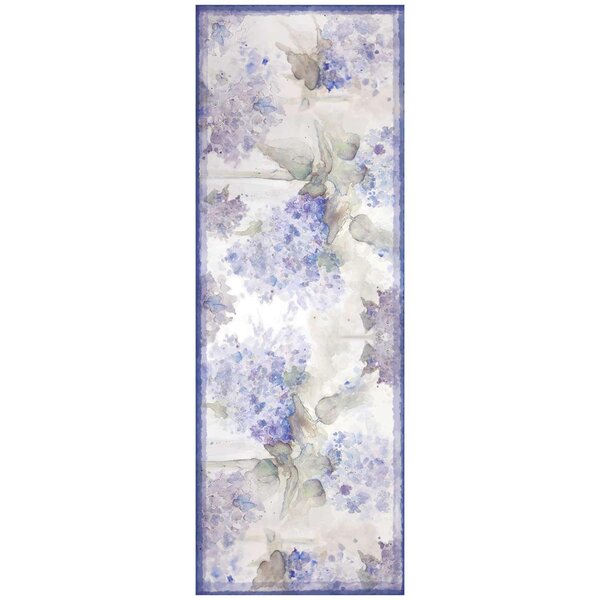 Hydrangea Haze Silk Scarf - Image 6