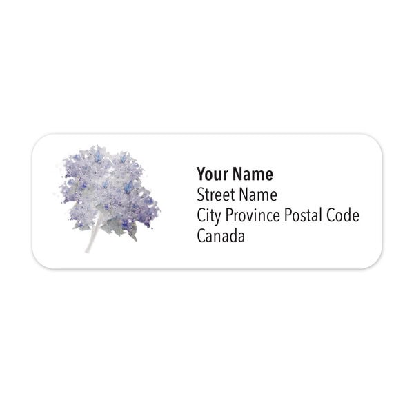 Hydrangea Bloom Personalized Mailing Labels
