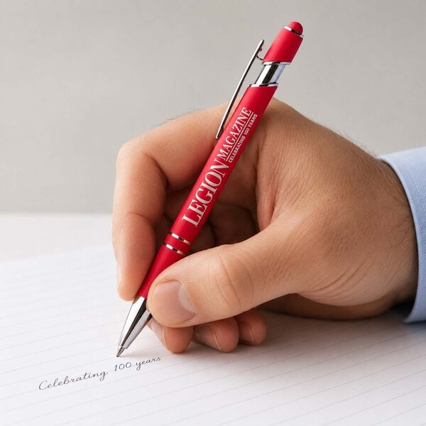 Soft-feel laser engraved commemorative pen - Image 2