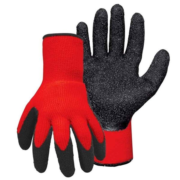 Guante Nylon y Nitrilo Corrugado Rojo