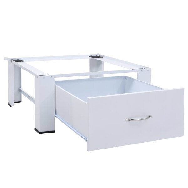 Washing Machine Pedestal with Drawer White - Image 6