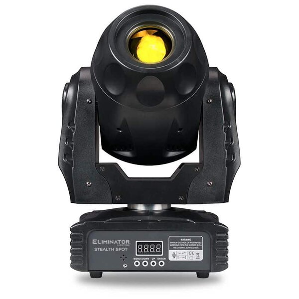 Eliminator Stealth Spot - 60W LED Spot Moving Head with Fixed 3-Facet Prism and DMX - Image 2