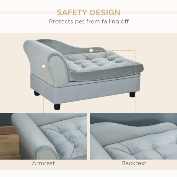 modern dog bed sofa with tufted cushion and elegant design