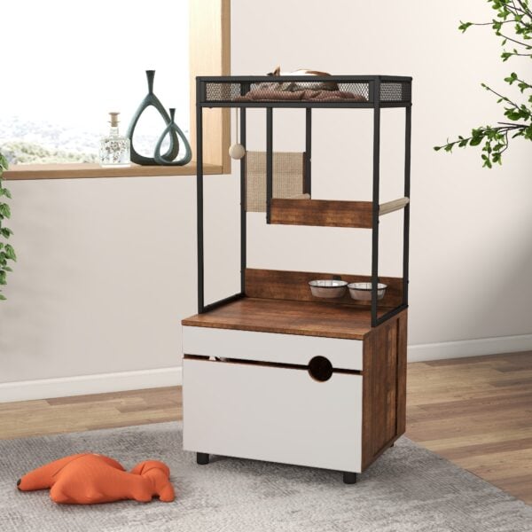 Cat Litter Box Furniture Cabinet