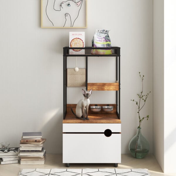 Cat Litter Box Furniture Cabinet